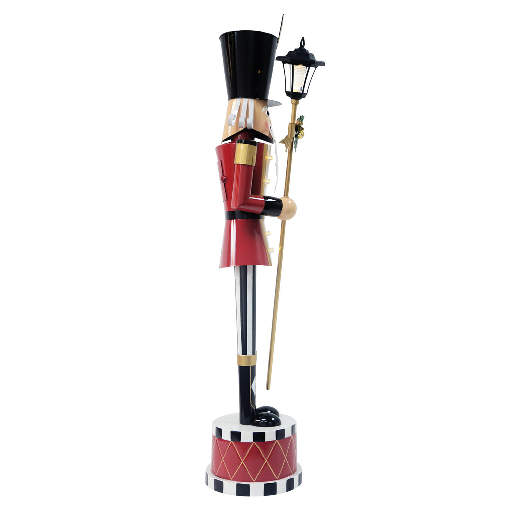GDF Studio Classic Iron Nutcracker Decoration, Indoor Christmas Holiday Decoration