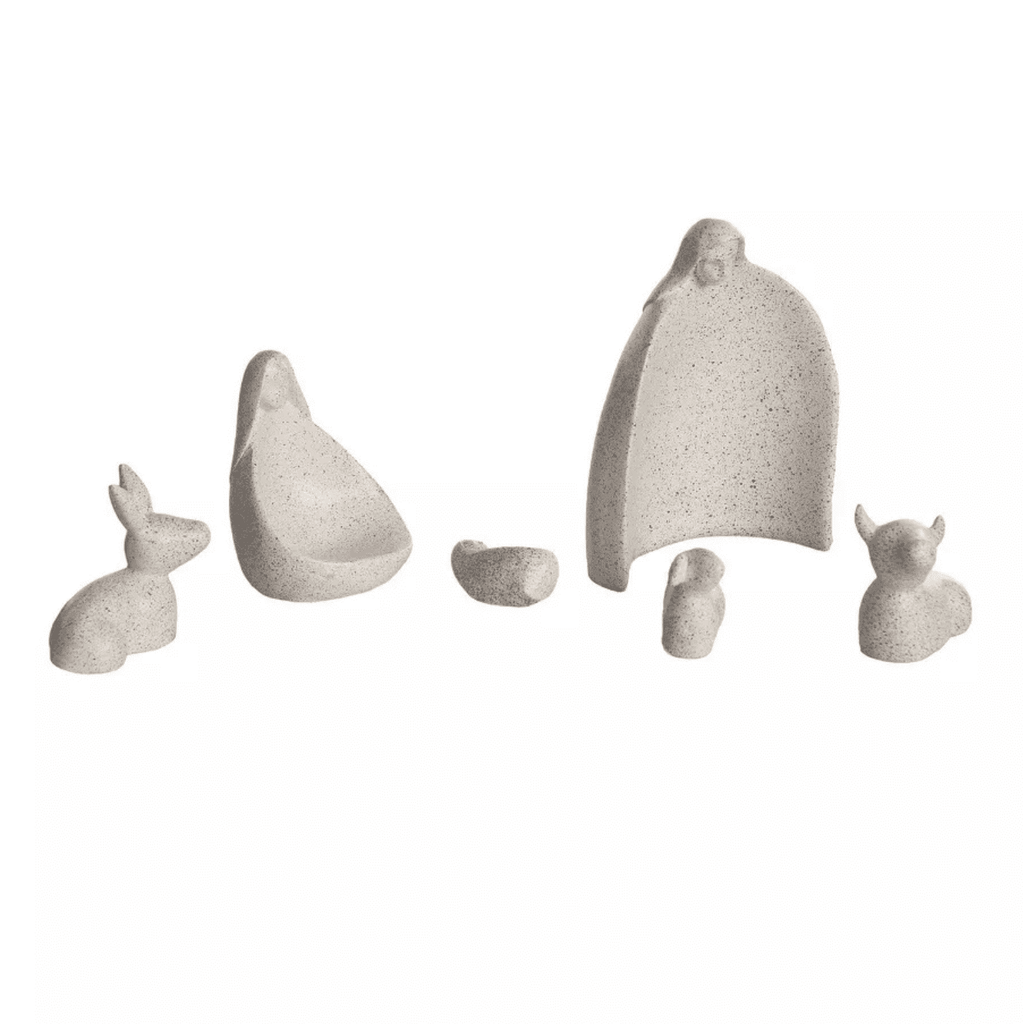 Transpac White Resin Nativity Set of 6 Christmas Tabletop Decor