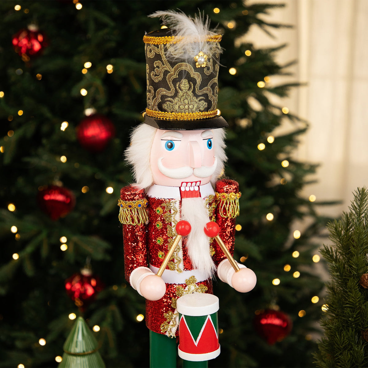 Northlight Glitter Christmas Nutcracker Drummer - 24"