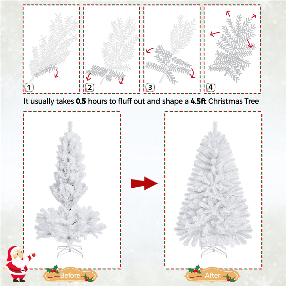 Alden Design 4ft Pre-lit Artificial Christmas Tree with 70 Incandescent Lights, Pink