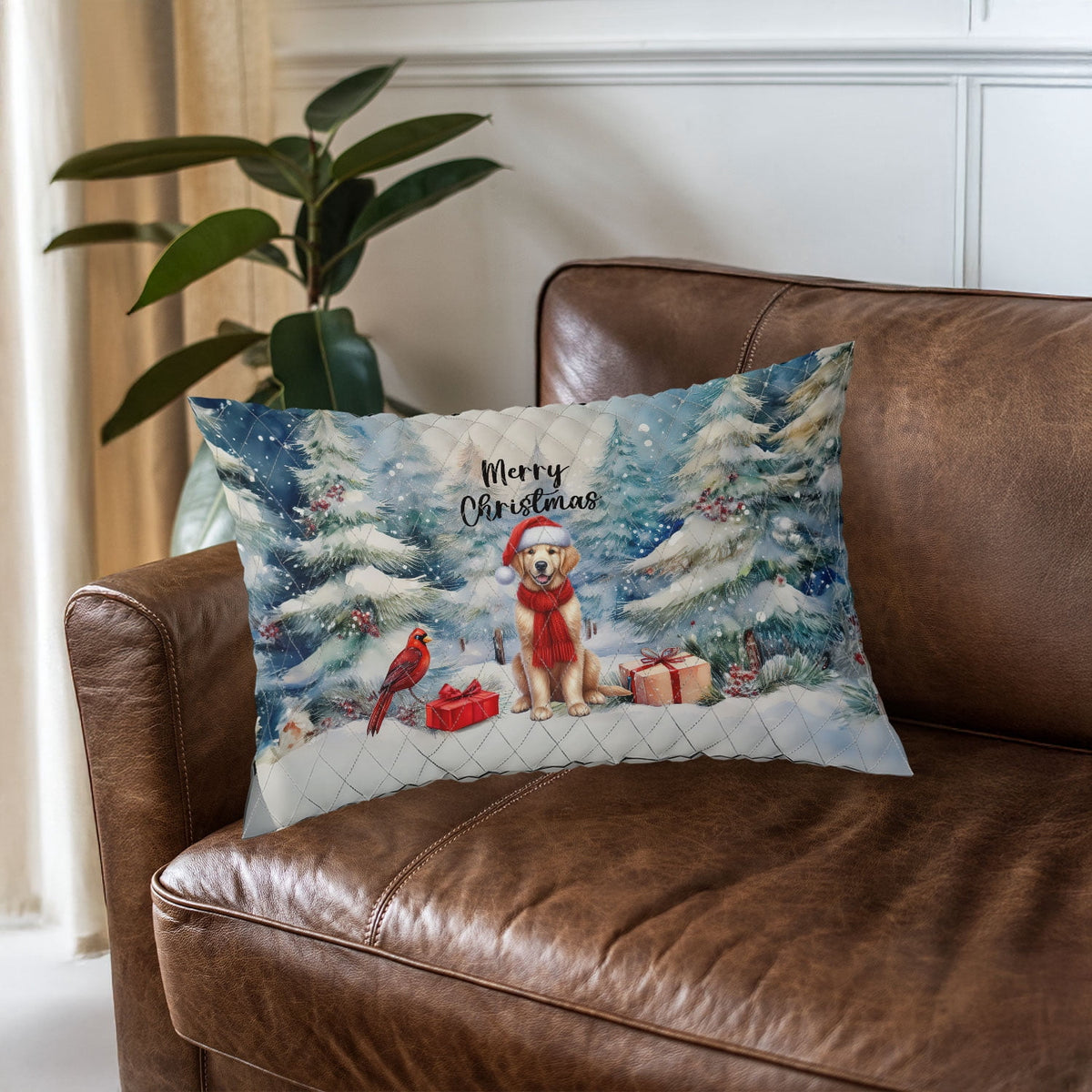 Merry Christmas French Bulldog Enjoys Woofmas Winter Xmas Holiday Quilt Bedding Set Dog Lover Gifts 1 Blanket Bed Cover 2 Pillowcases - 02022