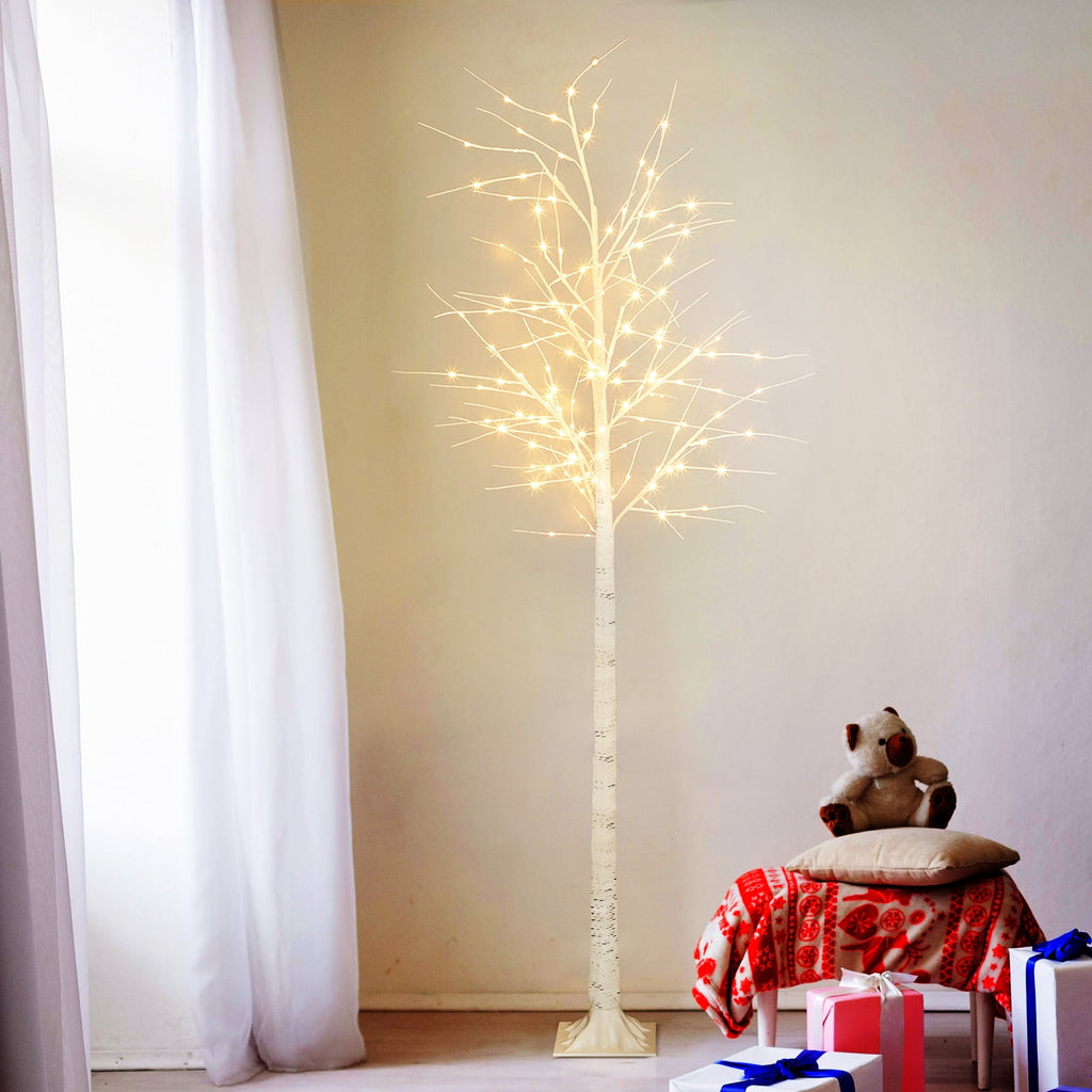 6FT LED Birch Tree Fairy Light Indoor Outdoor Christmas Holiday Decoration