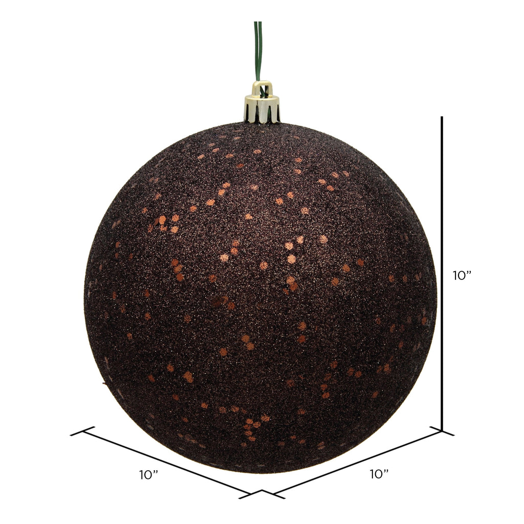Vickerman 10" Sea Foam Candy Ball Ornament