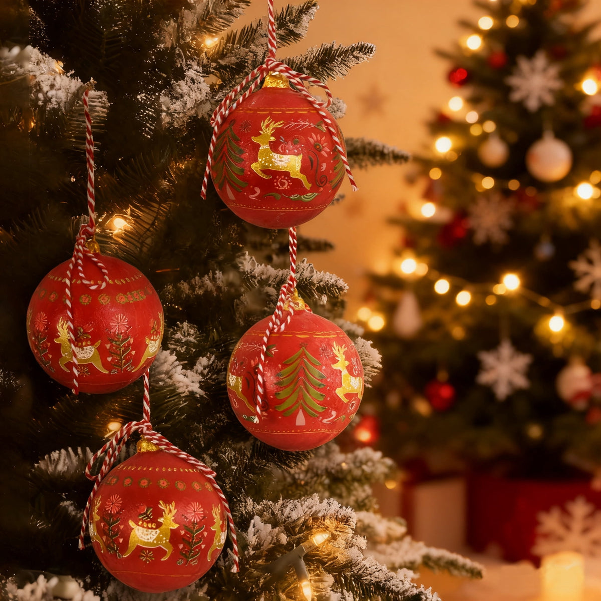 16inch Large Christmas Ball Ornament for Christmas Decoration, Vintage Christmas Bells Decor for Tree, Mantel, Farmhouse Holiday Home & Outdoor Decorations