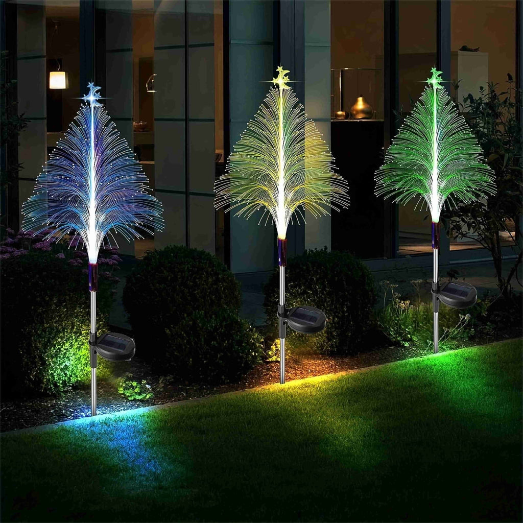 BOPORO 7 Modes Outdoor Christmas Lights, ZROBM C9 LED Solar Christmas Lights near Me, IP65 Waterproof Solar Outdoor Christmas Tree Lights for House