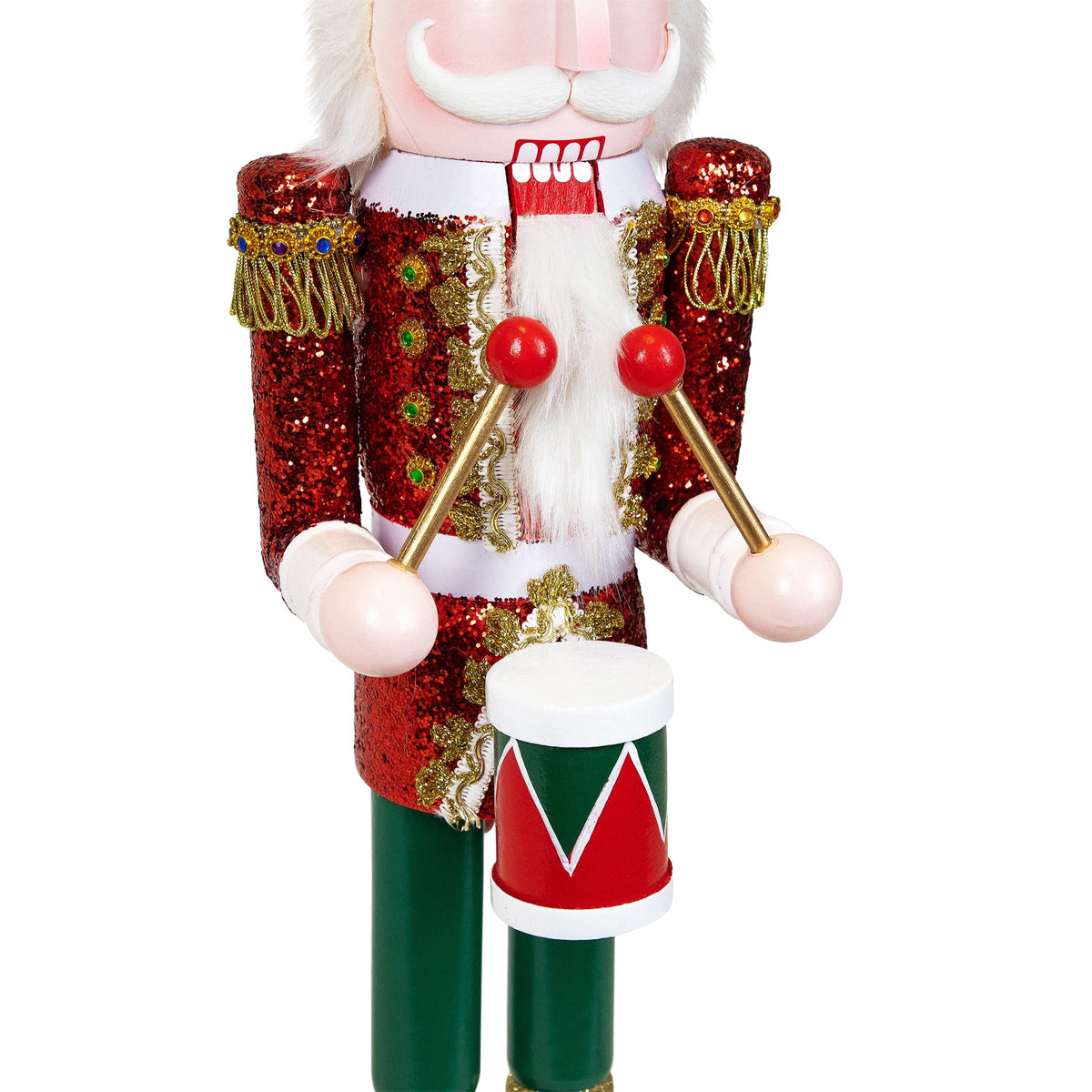 Northlight Glitter Christmas Nutcracker Drummer - 24"