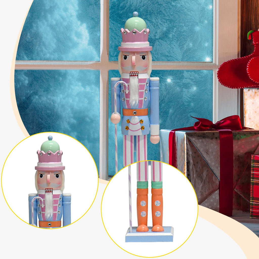 balikha Nutcracker Figurine, Wooden Decorative Object, Table Ornament, Christmas Figurine, Gift for Collectors, Living Room, Office, Bedroom, Christmas Atmosp Style A