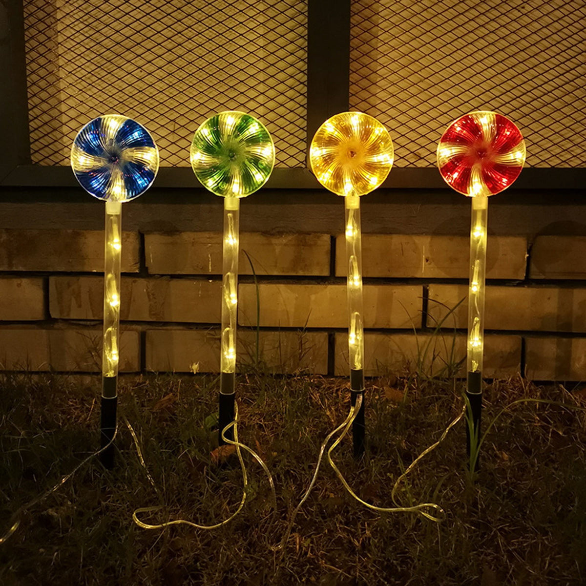 8pcs Outdoor Christmas Lights, 14.6in CXALSSY C9 LED Solar Christmas Lights near Me, Solar Outdoor Christmas Lights for House, IP65 Waterproof XMAS Candy Cane Decorations