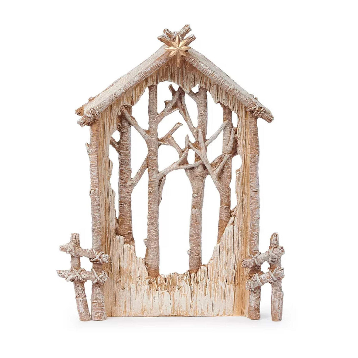 Roman Nativity Berry Branch, Set of 6, 9.5-inch Height, Resin