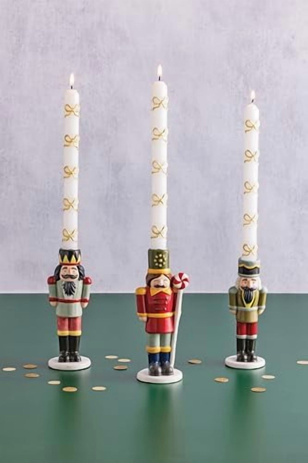 Mud Pie Christmas Small Nutcracker Taper Holder