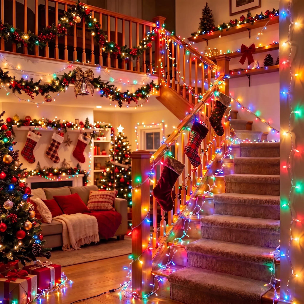 Scidweet Christmas String Lights, 196 FT 600 LED Twinkle Fairy Christmas Light with Remote for Indoor Outdoor Home Holiday Xmas Tree Decor, Warm Yellow