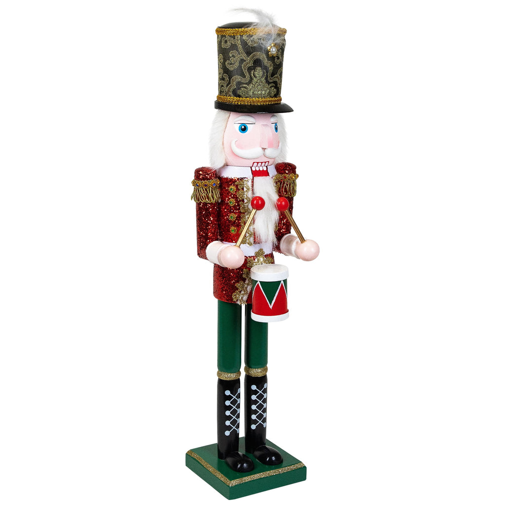 Northlight Glitter Christmas Nutcracker Drummer - 24"