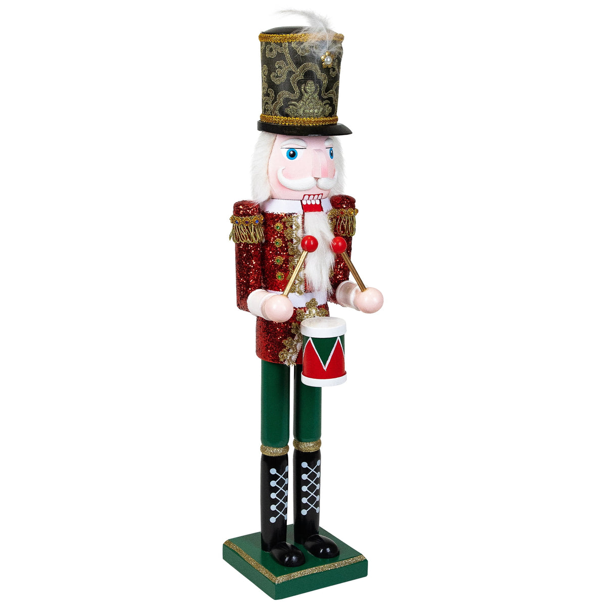 Northlight Glitter Christmas Nutcracker Drummer - 24"