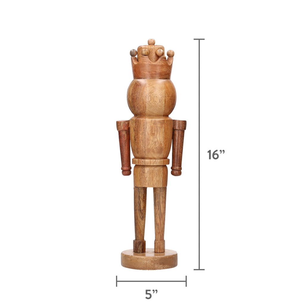Wood Nutcracker Christmas Decoration, 16 inch