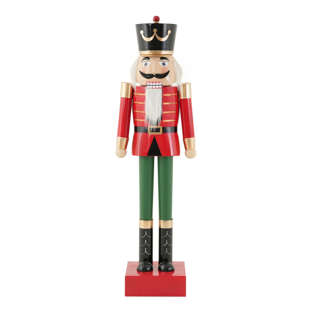 Christopher Knight Home 64" Iron King Nutcracker Soldier with Scepter, Ornament Christmas Decoration