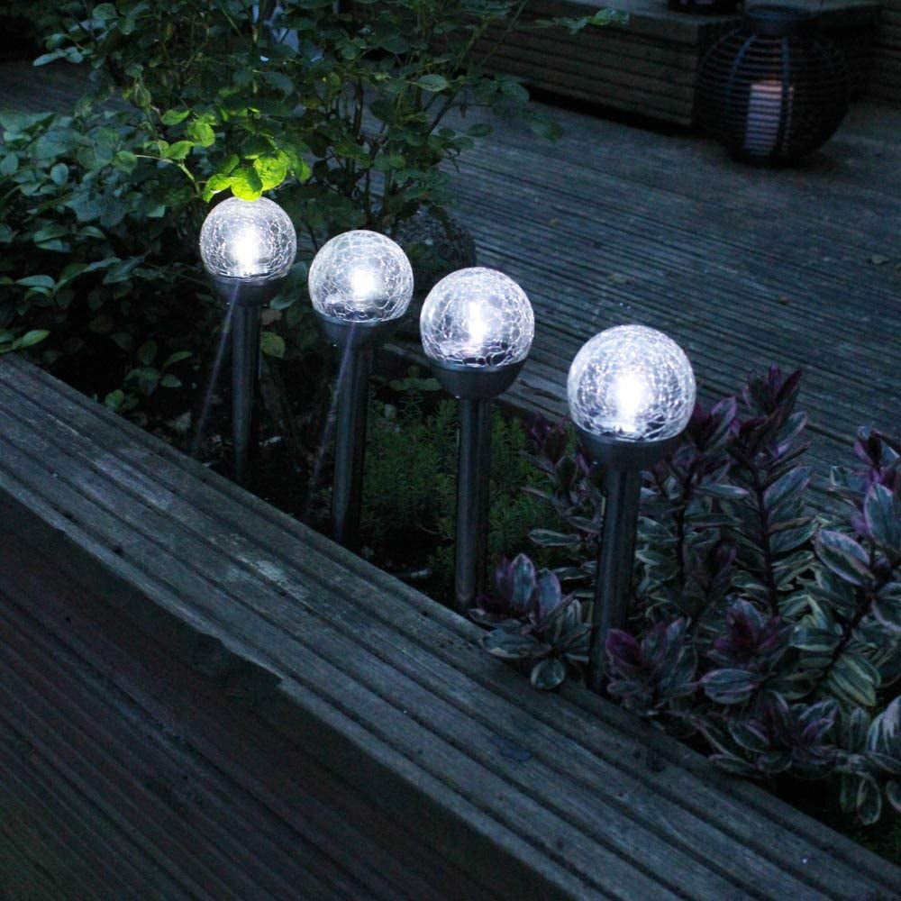 QiShi Solar Garden Lights Tree Outdoor Multi-Color Changing LED Stake Lights Flower for Garden, Patio, Yard and Decoration Solar Flickering Tree Lights (Tree,2 Pack)