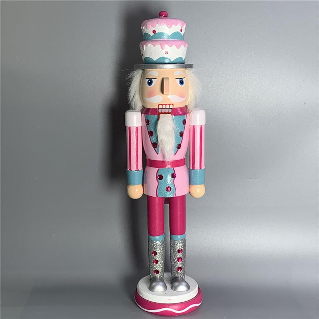 QSTDGVPW 3pcs 14" Nutcracker Solider Figures Puppet Doll Home Christmas Doll Ornament