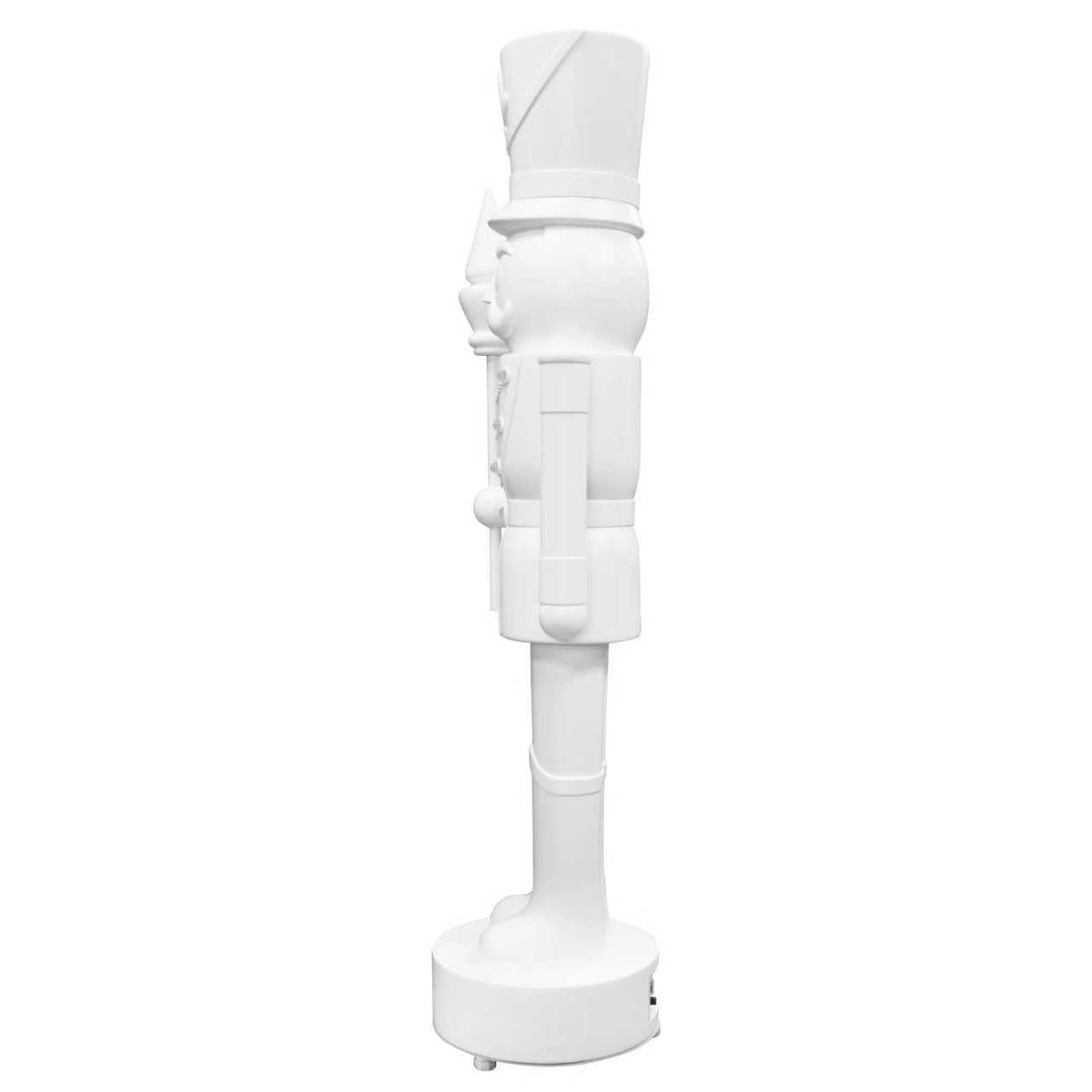 Giant Paint-it-Yourself Light-Up LED Nutcracker Christmas Decoration, White, 5', by Holiday Time