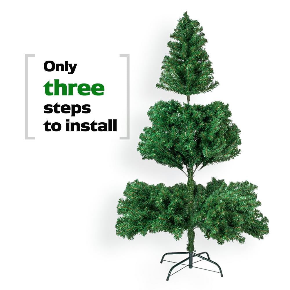 Ktaxon 5.5ft Artificial Full Christmas Tree with 850 Tips, Holiday Xmas Tree for Home Party Decoration, Includes Stand