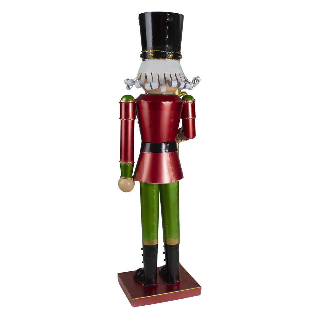 Northlight 23.75" Red and Green Metal Nutcracker Soldier Christmas Decoration