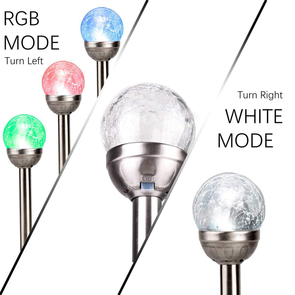 QiShi Solar Garden Lights Tree Outdoor Multi-Color Changing LED Stake Lights Flower for Garden, Patio, Yard and Decoration Solar Flickering Tree Lights (Tree,2 Pack)