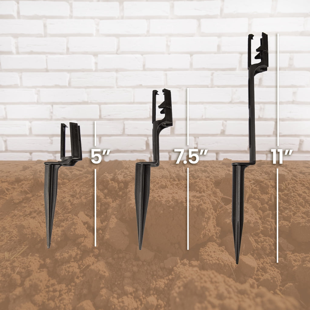 Canny Systems Christmas Light Ground Stakes for C7/C9 Pathway Lights, 11-Inch, 25 Pack, Outdoor