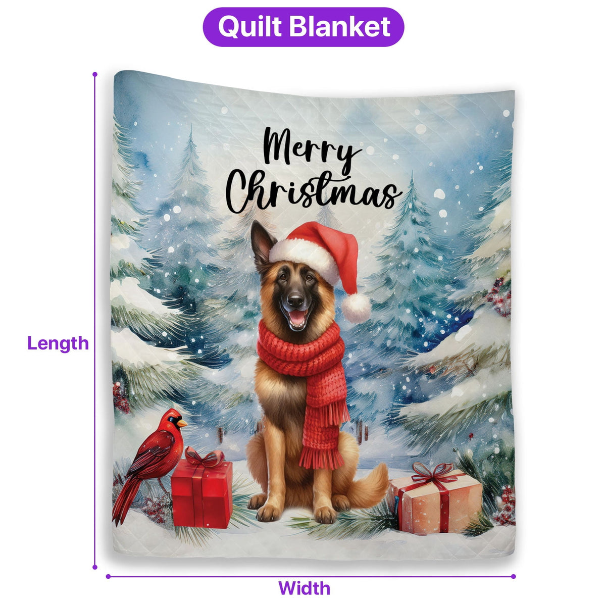 Merry Christmas French Bulldog Enjoys Woofmas Winter Xmas Holiday Quilt Bedding Set Dog Lover Gifts 1 Blanket Bed Cover 2 Pillowcases - 02022