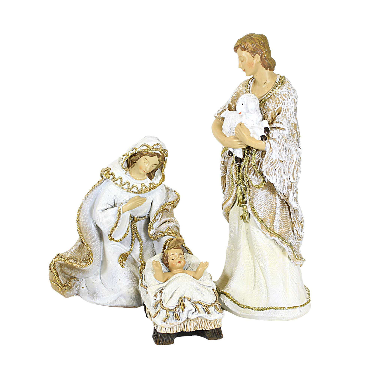 Roman Christmas - Seven Piece Woven Nativity Set 8.5" H, Christmas Collection, Resin, Nativities, Christmas Giftware, Inspirational, Durable, Long Lasting, Beautifully Detailed