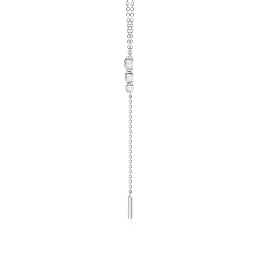 Angara Necklace - Natural Diamond Lariat Necklace in 14K Yellow Gold for Women | April Birthstone Jewelry, Birthday, Anniversary, Christmas, Jewelry Gift for Women