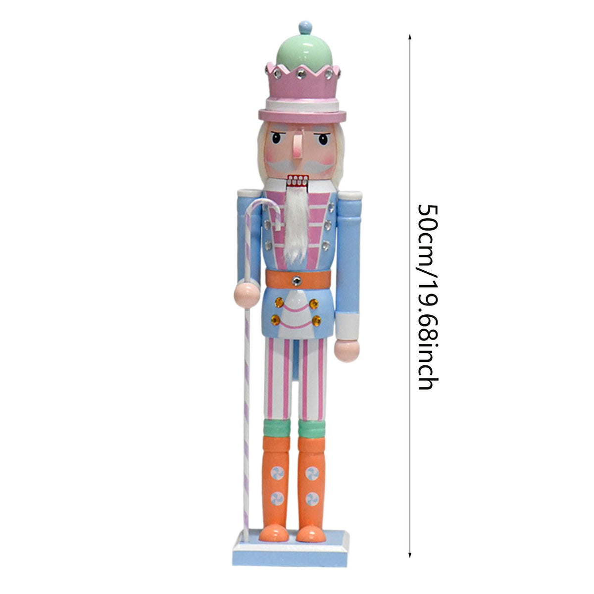 QSTDGVPW Nutcracker Figurine Christmas Decorations Desk Ornament Crafts Table Centerpiece Blue