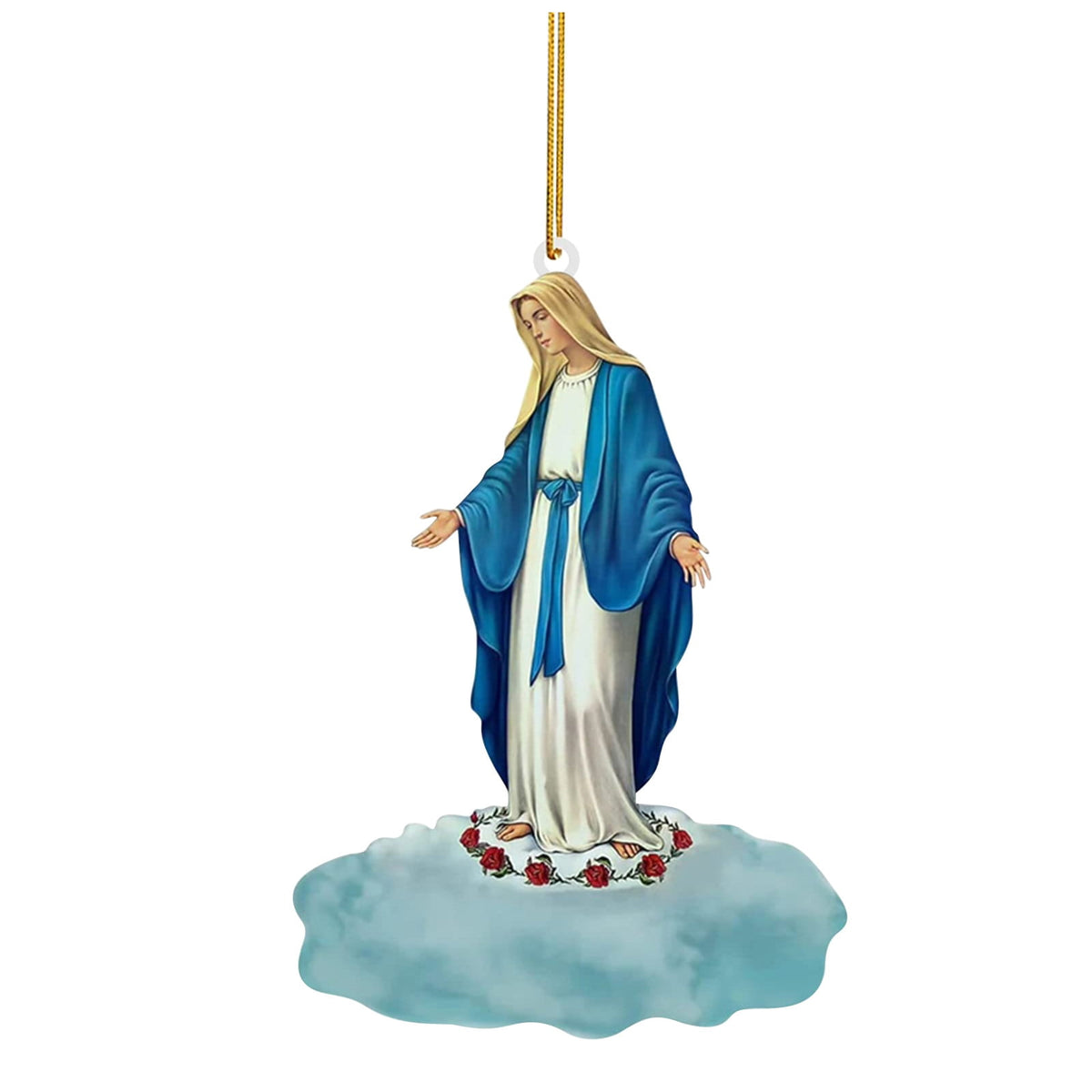 Xuniizn Nativity Ornaments, Christmas Nativity Scene Ornaments Acrylic Christmas Tree Decorations for Xmas Tree, Home, Office, Hanging Ornament, Religious Gifts, Party Decor, Christmas Decorations