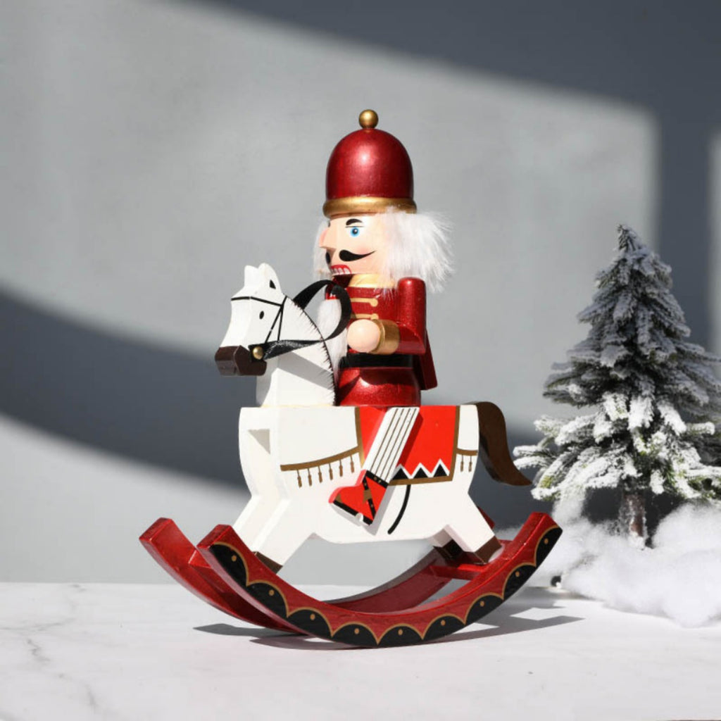 1Pcs 13''Nutcracker Christmas Decorations, Traditional Wooden Nutcracker Soldier Nutcracker Ornaments for Christmas Tree Home Garden Xmas Party Festival Decoration Nutcracker Figures