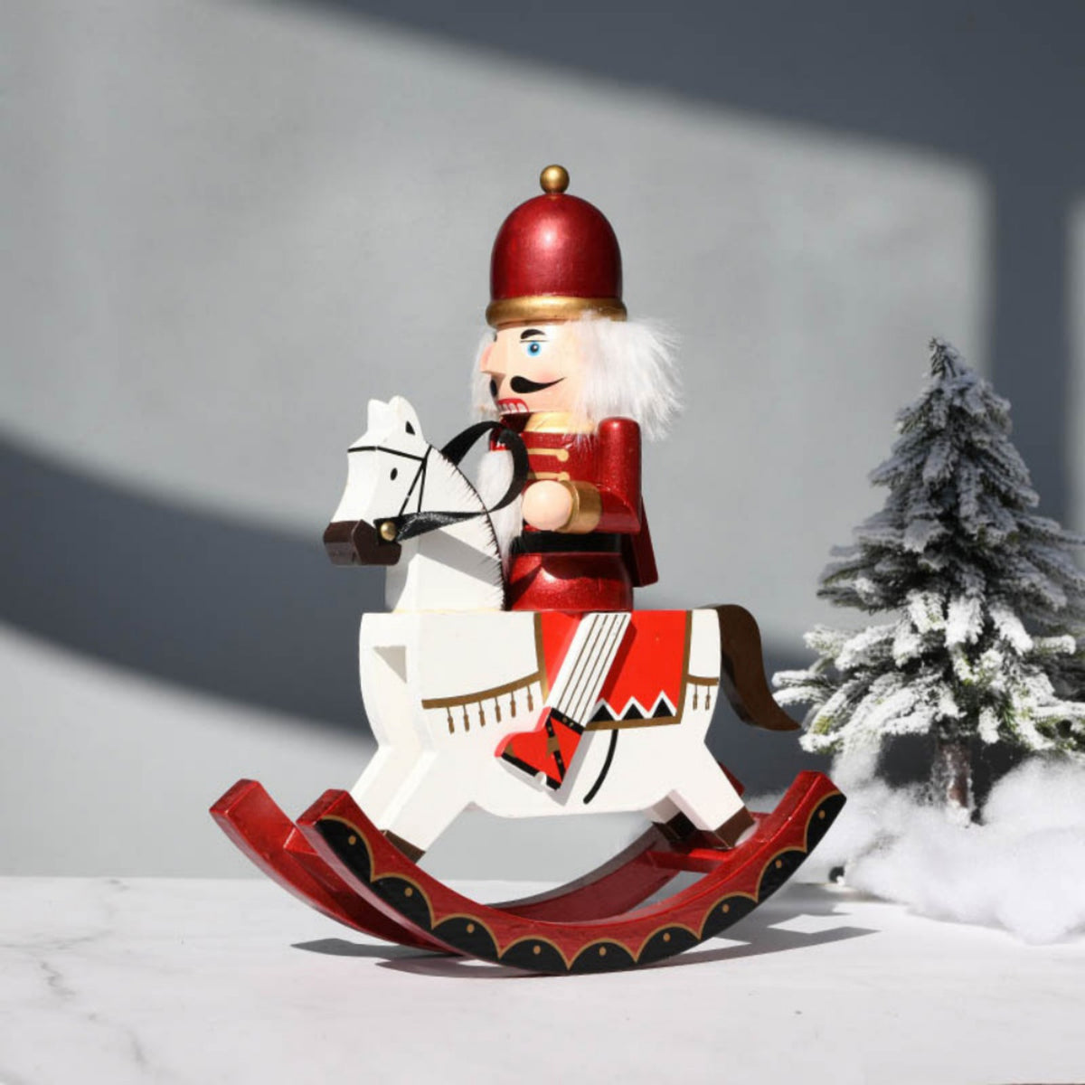 1Pcs 13''Nutcracker Christmas Decorations, Traditional Wooden Nutcracker Soldier Nutcracker Ornaments for Christmas Tree Home Garden Xmas Party Festival Decoration Nutcracker Figures