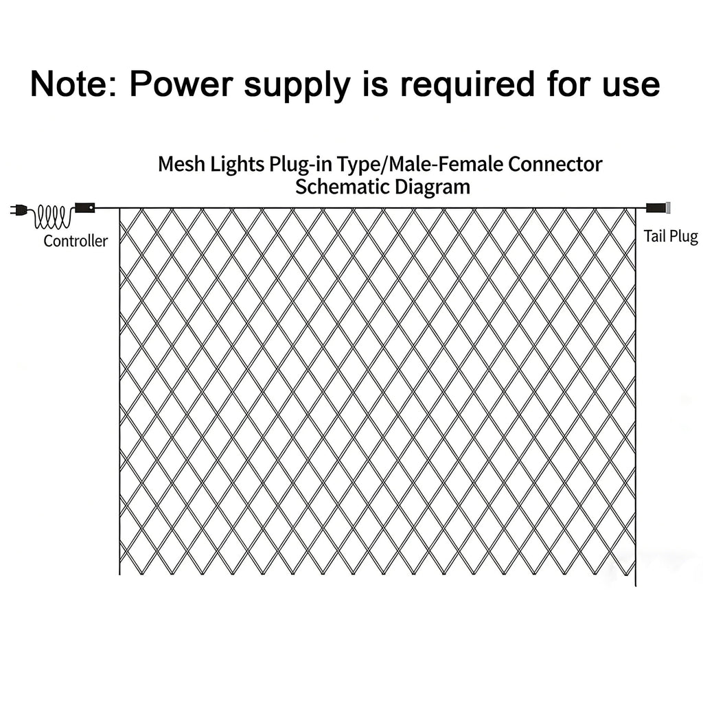 Christmas Net Lights Outdoor, 192 LED 9.8Ft x 6.6Ft Net Lights, Waterproof Christmas Outdoor Mesh Lights for Tree Bushes Holiday Party Garden, Holiday Wedding Party Decorations