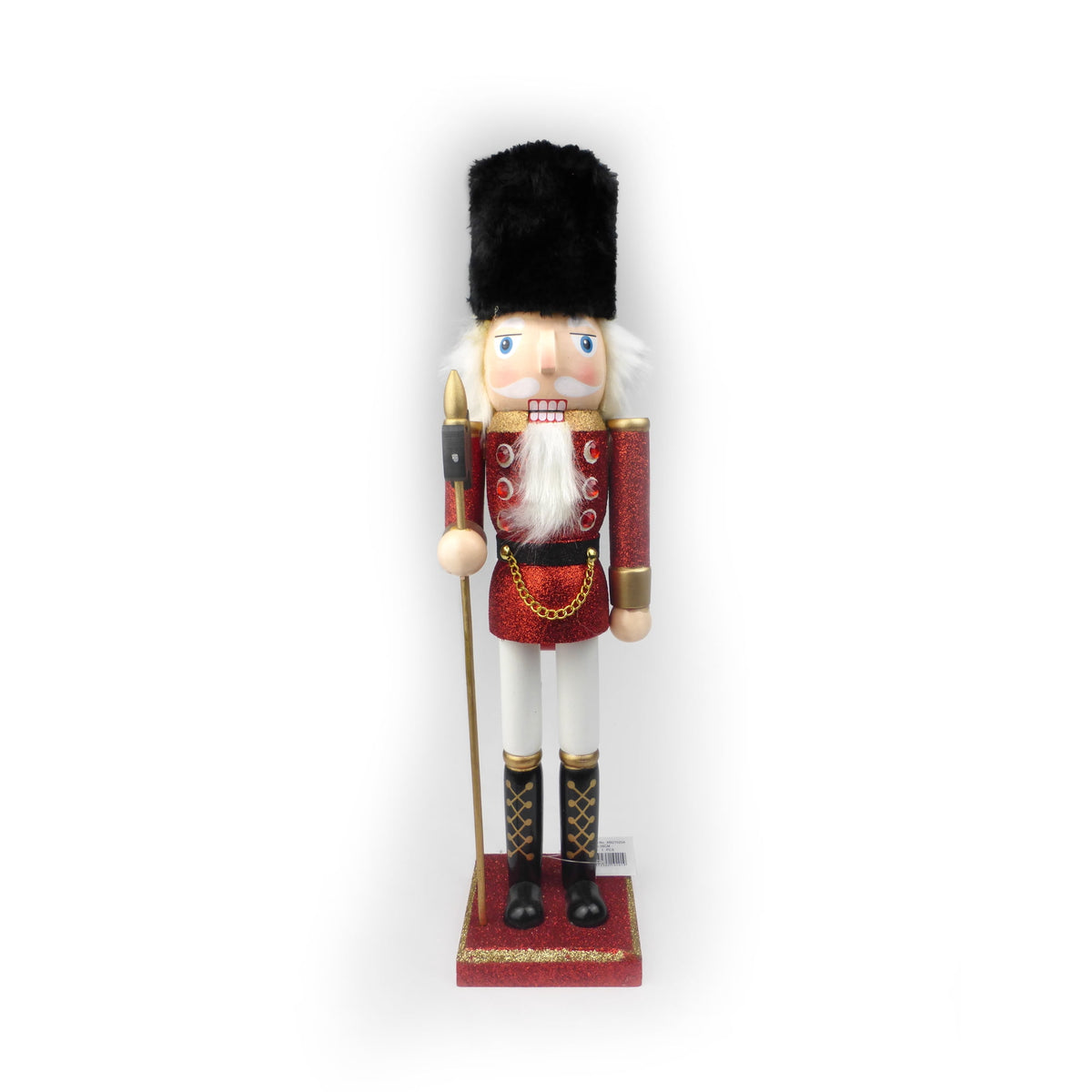 Holiday Depot Multi-color Costume Traditional Wooden Christmas Decorative Nutcrackers, with Glitter Styles 3 Count