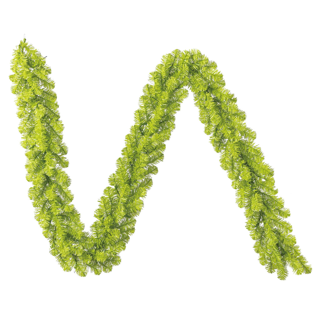 Lawndale Spruce Pre-Lit Warm White LED Artificial Christmas Garland, Green, 9', by Holiday Time