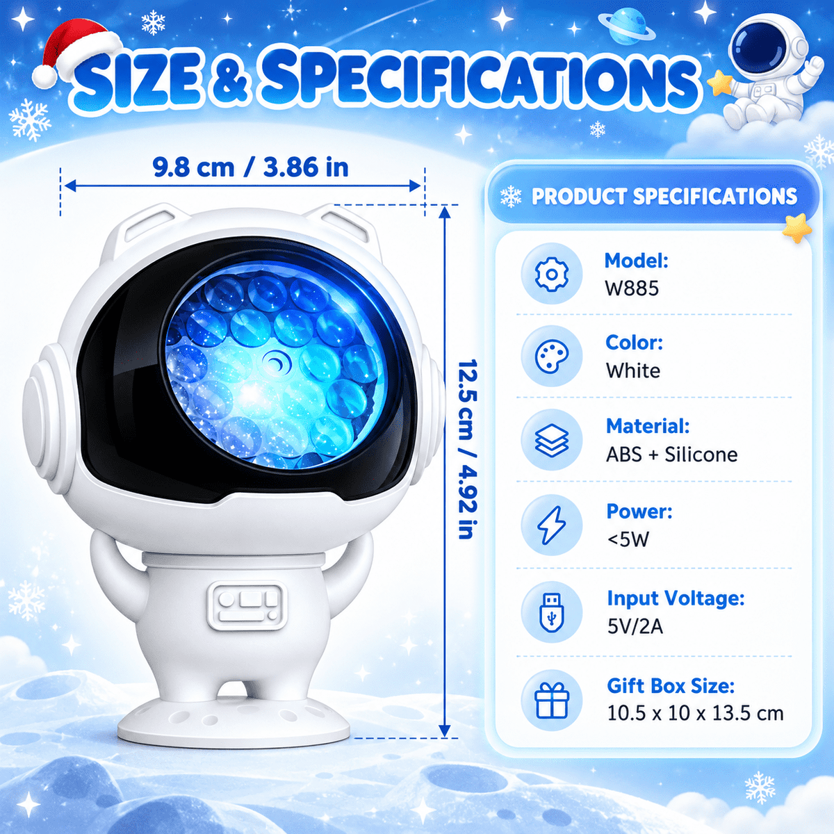 2026 New Upgraded 4K Smart Dynamic 5D Holographic Night Light Projector, 2-in-1 Galaxy & Ocean Star Ceiling Projector with 24 HD Films, 360° Flexible USB Powered Lamp for Bedroom Decor & Car GIft