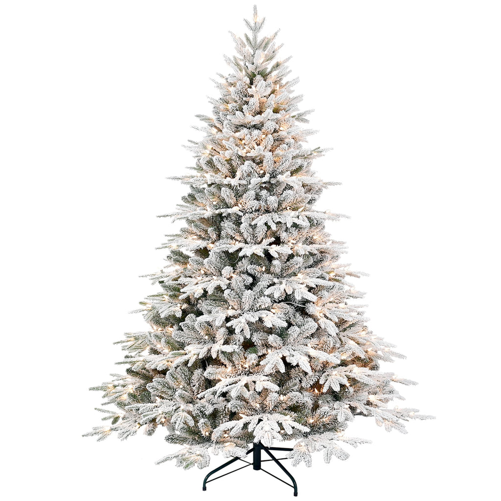 Makeatree 5ft Pre-lit Christmas Tree with 250 LED Lights, Aspen Fir, Layered & Sparse Design, Hinged Artificial Green Christmas Tree with PE&PVC Branch Tips, Fake Xmas Tree Indoor