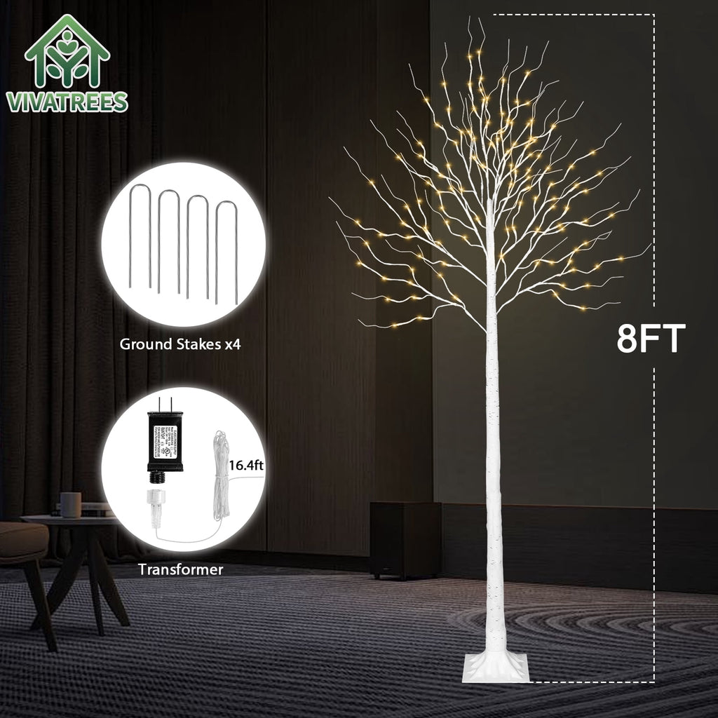 VIVATREES 12FT Pre-Lit Artificial Christmas Tree, 8165 Branch Tips 850 LED Lights, 10 Lighting Modes, PE+PVC Foliage, Foot Pedal Control Xmas Tree for Home, Office Decor