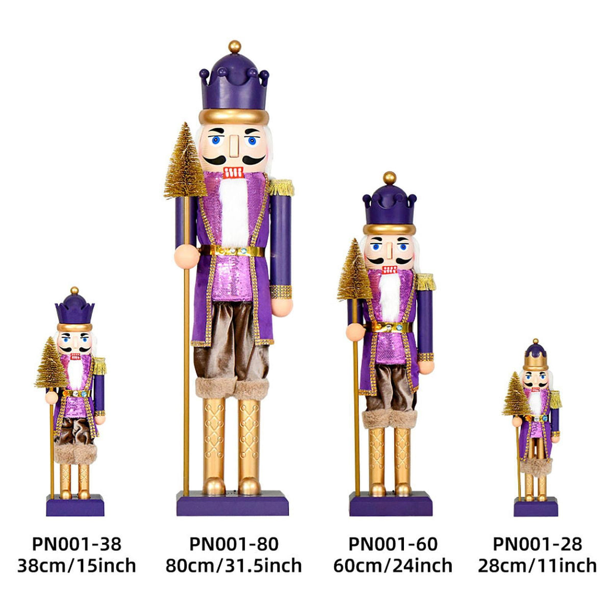 LeeQinersw Christmas Nutcracker Soldier Table Centerpiece Classroom Home Collectible Mantel 60cm