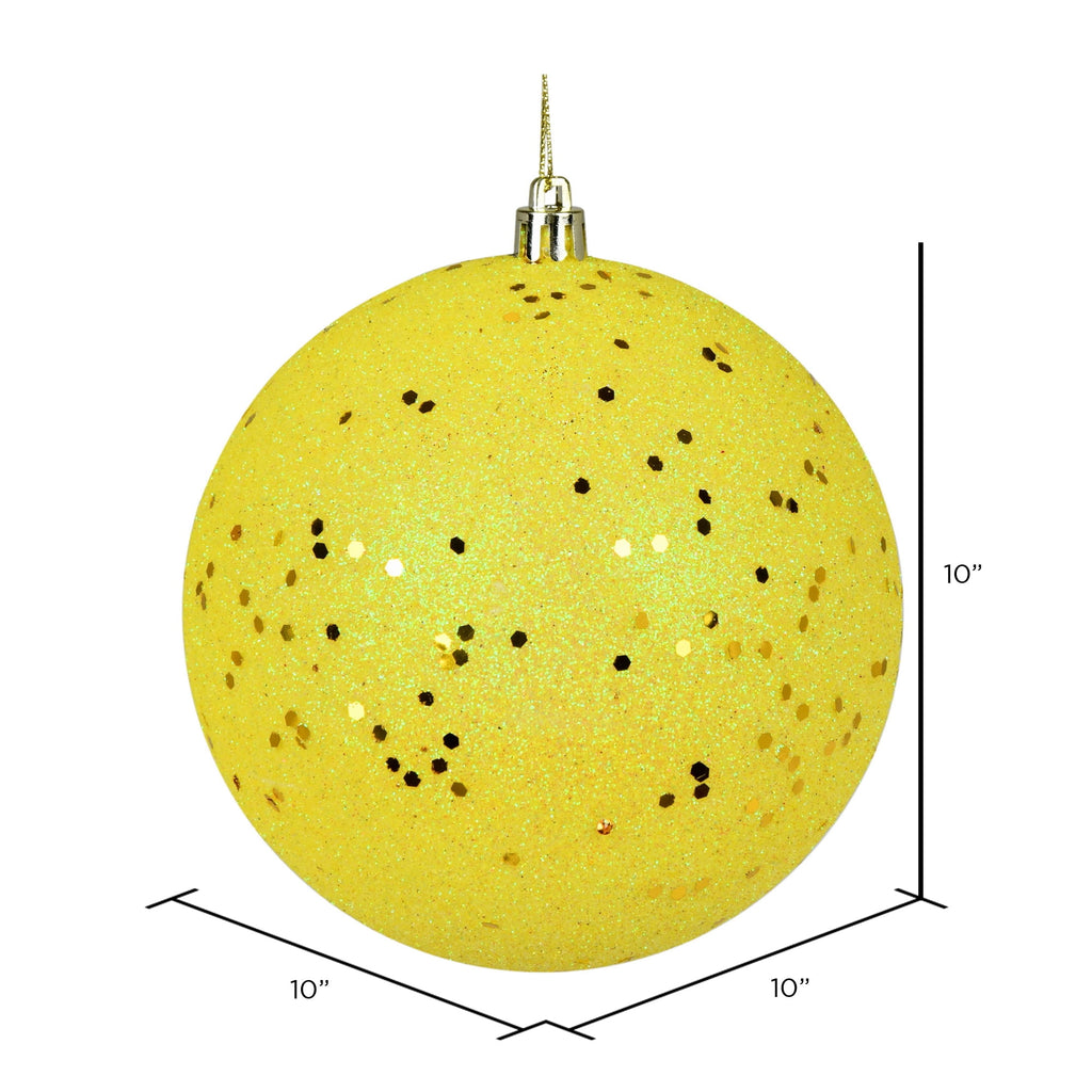Vickerman 10" Sea Foam Candy Ball Ornament