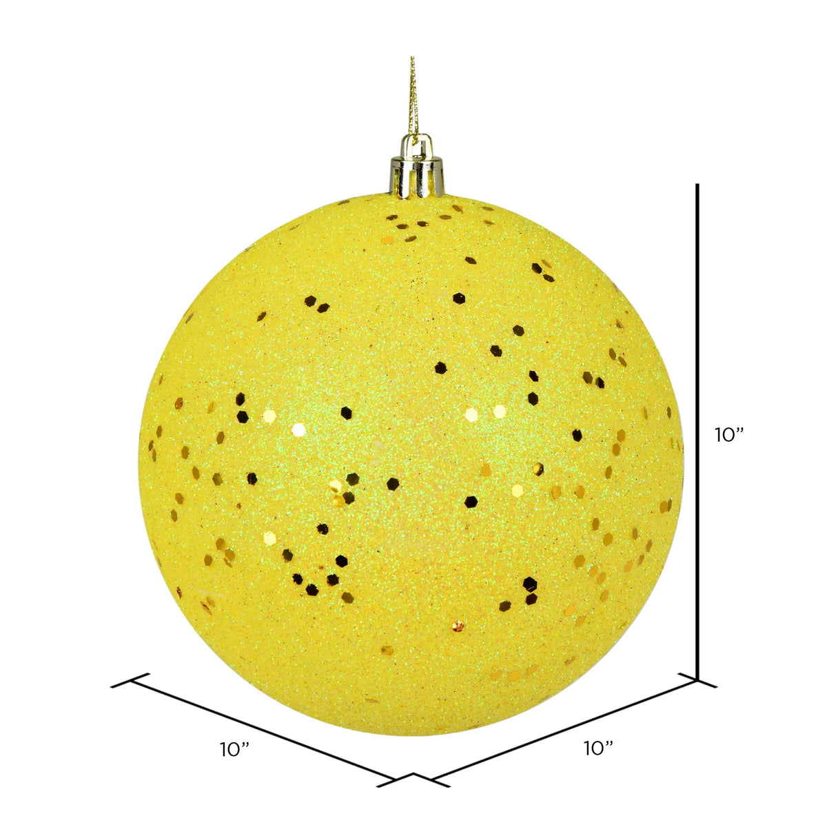 Vickerman 10" Sea Foam Candy Ball Ornament