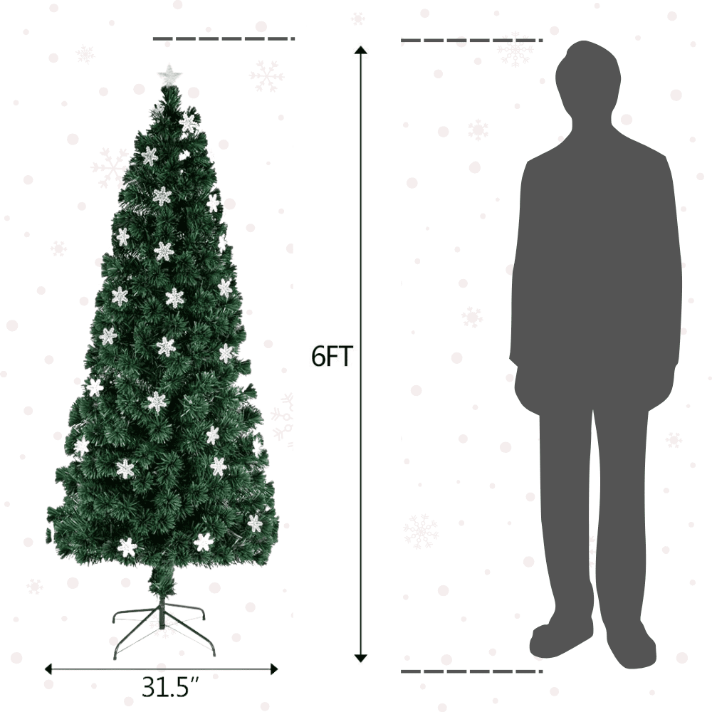 Ktaxon 5.5ft Artificial Full Christmas Tree with 850 Tips, Holiday Xmas Tree for Home Party Decoration, Includes Stand