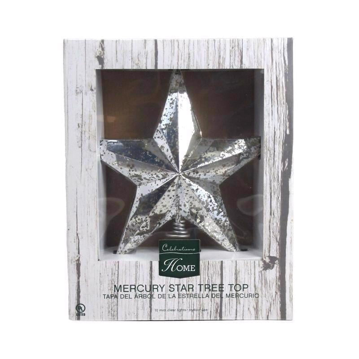 Celebrations 49056A-71 8.5 in. Christmas Star Tree Topper Assorted - pack of 6