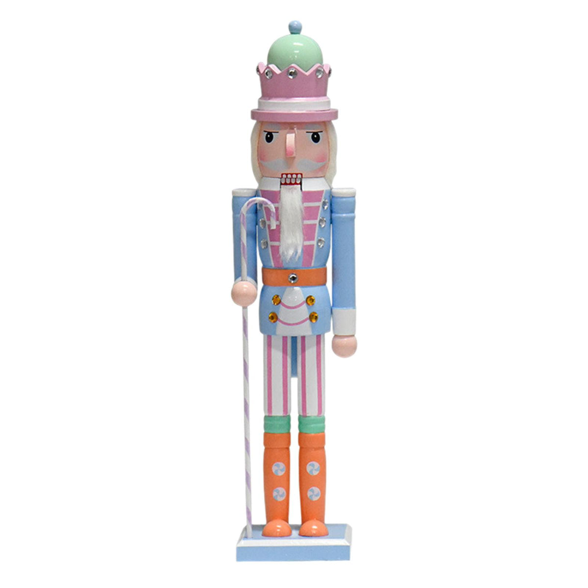 QSTDGVPW Nutcracker Figurine Christmas Decorations Desk Ornament Crafts Table Centerpiece Blue
