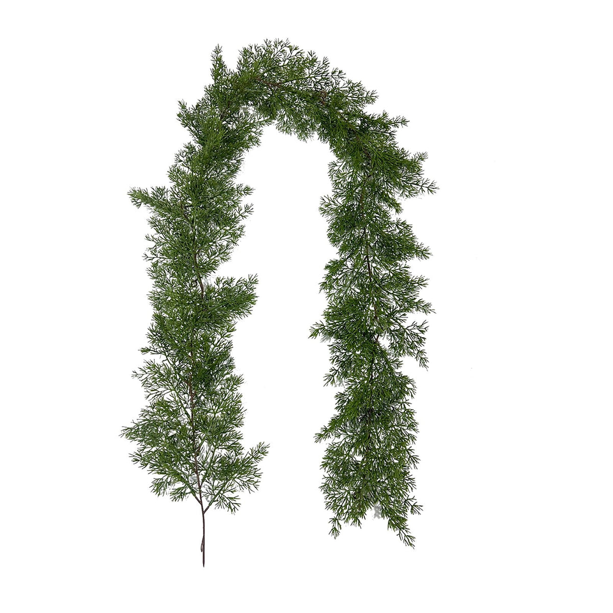 RBCKVXZ 5 FT Christmas Garland Thick and Realistic Artificial Cedar Garland Green Faux Needles Garland for Christmas Winter Home Mantel Fireplace Holiday Party Decorations