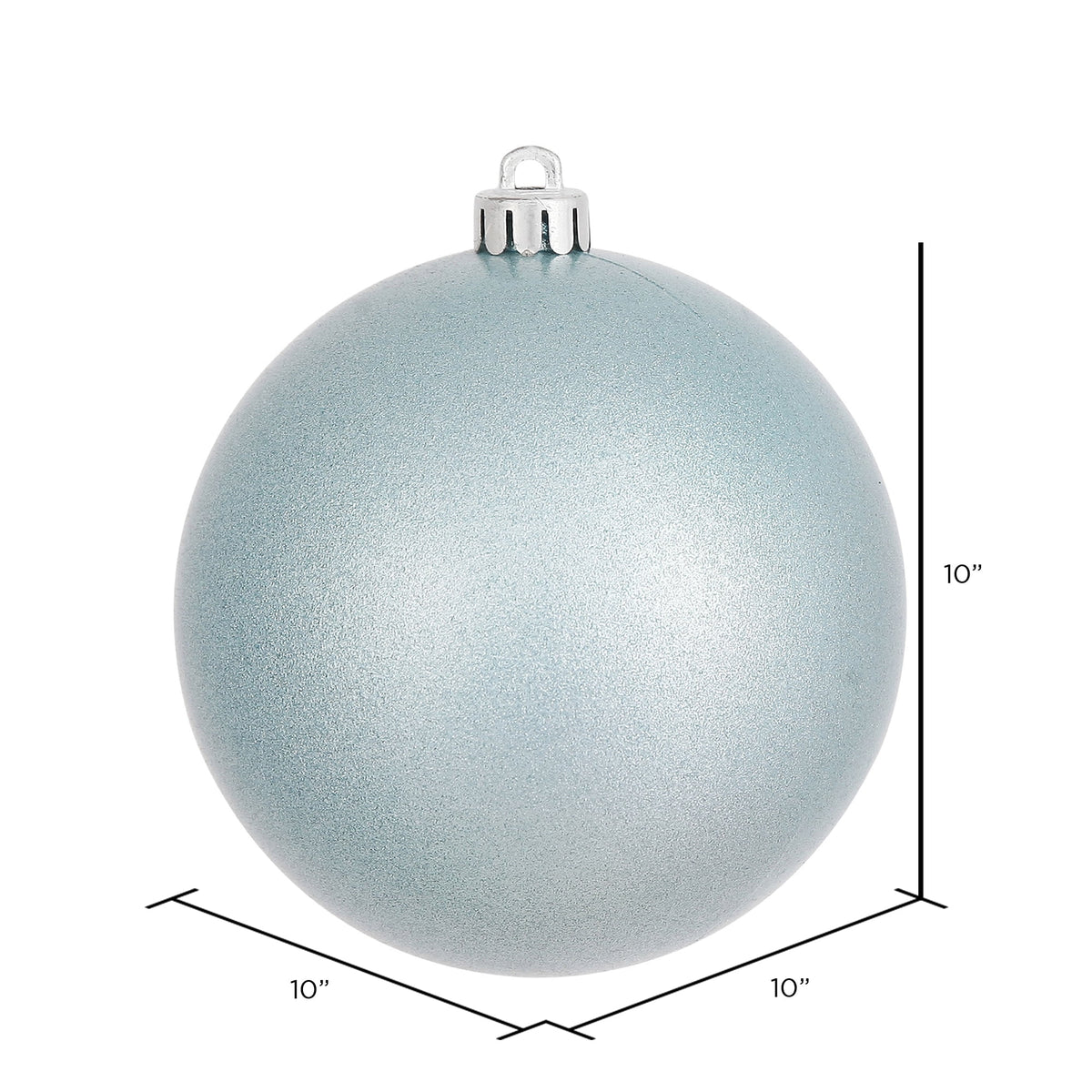 Vickerman 10" Sea Foam Candy Ball Ornament