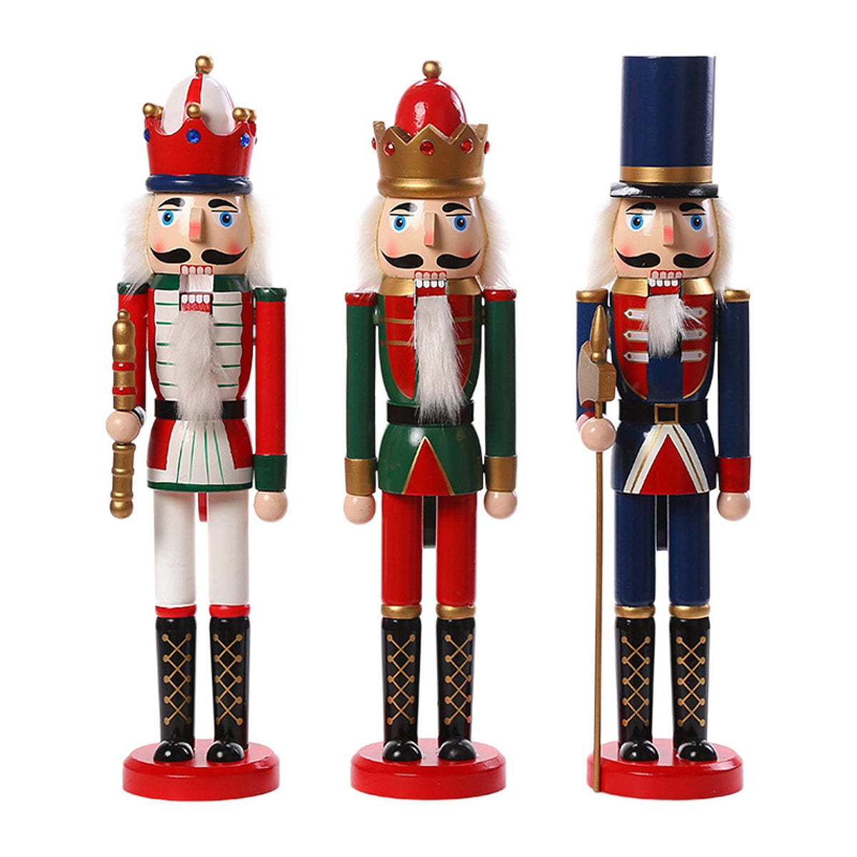 yotijay 3 Pieces Christmas Nutcracker Christmas Ornament Christmas Decorative Nutcracker